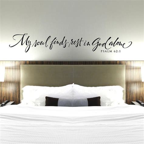 Christian Wall Decal My Soul Finds Rest In God Alone Etsy Wall