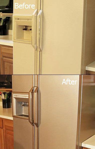 Stainless steel appliances blend very naturally with the décor. How to Update Your Kitchen with Stainless Steel Paint ...