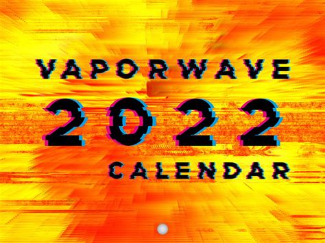 720p Free Download Vaporwave Aesthetic Calendar 2023 Monthly Wall