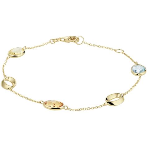 Perfect om te dragen bij diverse gelegenheden. Edelstenen armband topaas kwarts citrien | Mostert Juweliers