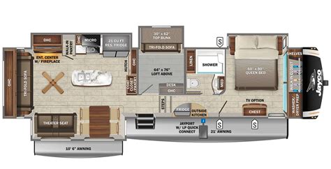 Jayco 5th Wheel Toy Hauler Floor Plans Wow Blog