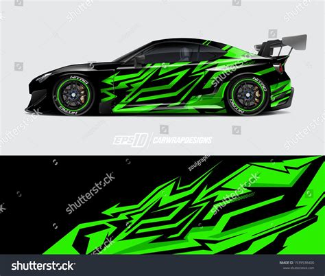 Race Car Wrap Decal Designs Abstract Background For Racing Livery Or
