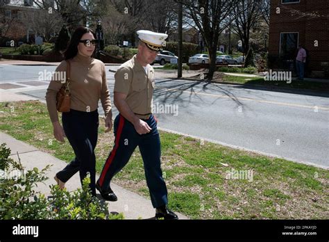 Marine Maj Joshua Mast And His Wife Stephanie Arrive At Circuit Court Thursday March 30