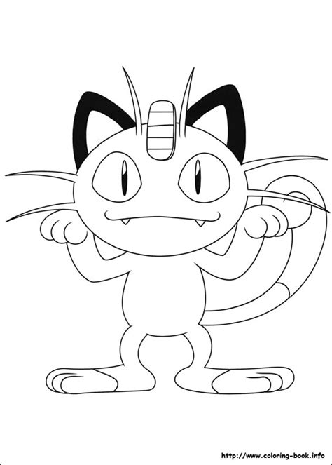 Meowth Coloring Page At Getdrawings Free Download