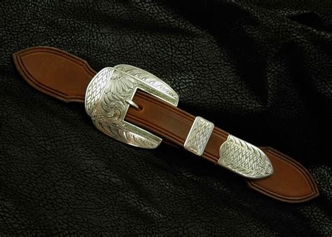 Hand Made Sterling Silver Three Piece Buckle Sets By Sage Creek Stock