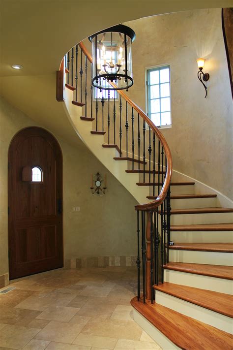 Amazing Spiral Staircase With Gorgeous Wooden Treads The Large Lantern