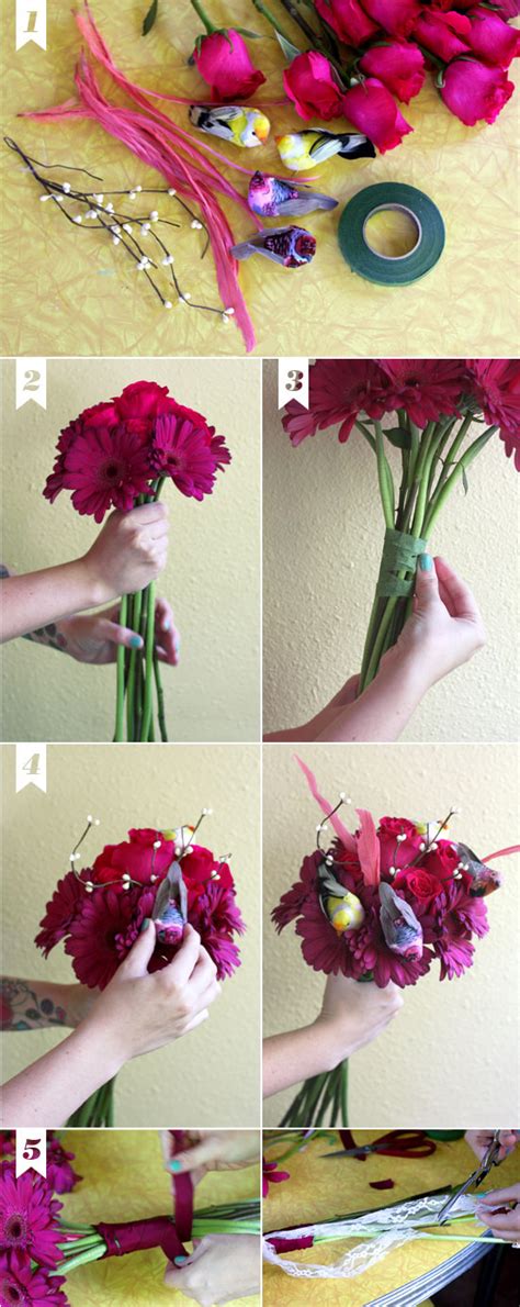 I know it sounds like a lot of work, but if you actually put these floral tricks to the test, i promise you'll save yourself a lot of money on your wedding day (woohoo, more cash. DIY: How I Made my own wedding bouquet! - A Beautiful Mess