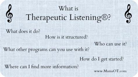 What Is Therapeutic Listening