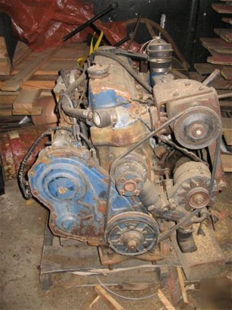 Ford 4 Cyl Industrial Diesel Engine Used Runs Good