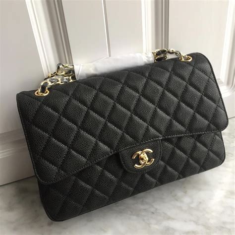 Chanel Large Classic Handbag Beigene