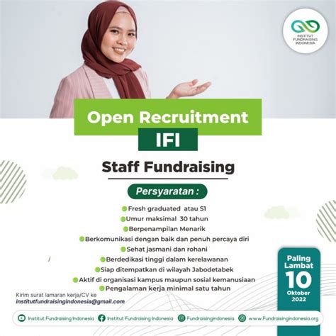 Open Recruitment Staff Fundraising Institut Fundraising Indonesia
