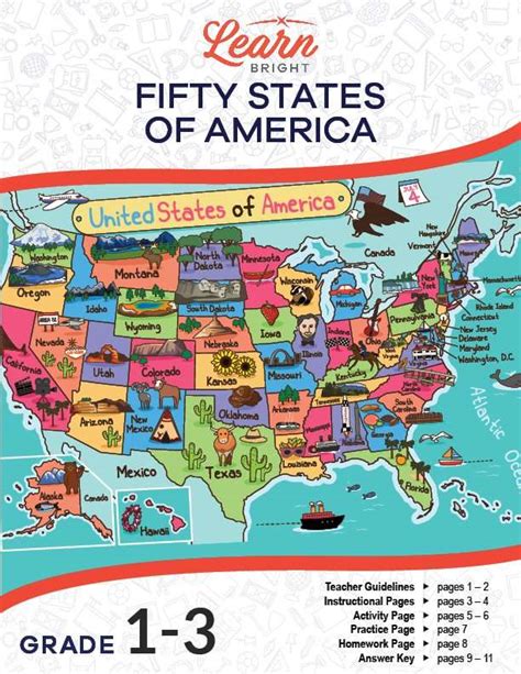 50 States Of America Free Pdf Download Learn Bright