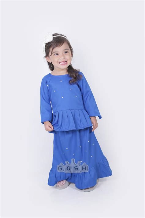 Baju raya sedondon tema warna royal blue (biru) set family ayah ibu anak kurung melayu kurta [ay2021. Zara Royal Blue - Baju Kurung Girl (end 4/29/2017 10:15 PM)