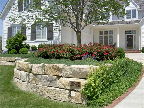 Landscape And Retaining Wall Design And Installation Rosehill Gardens Kansas City