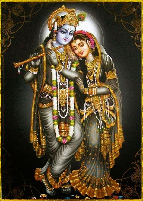 Cute Kanha Ji Lord Krishna And Radha Rani Beautiful Couple