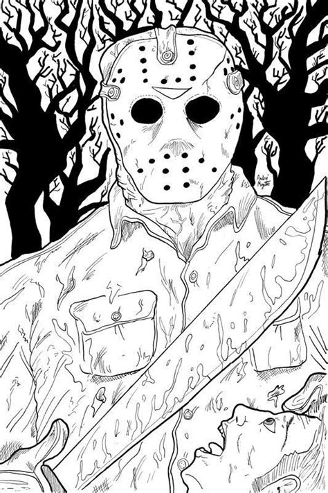It is a flying ghost with white eyes and a huge bat. 20 Best Jason Voorhees Coloring Pages - Best Coloring ...