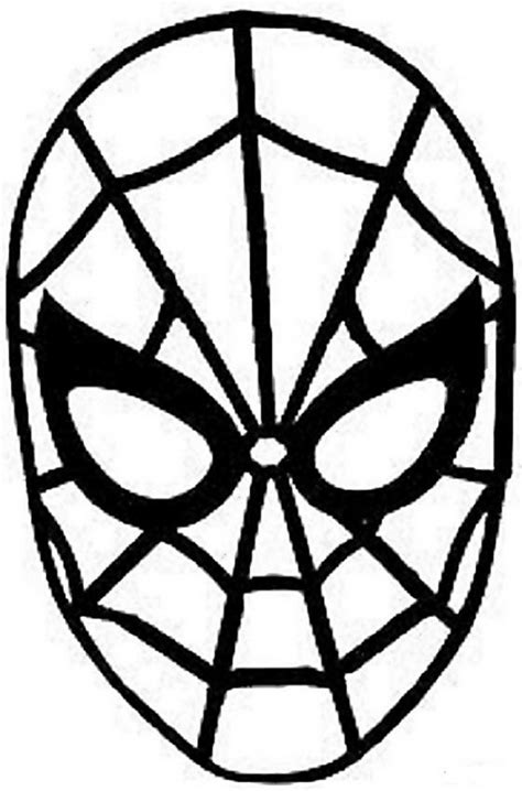 Coloriage Masque Spiderman Carnaval | Coloriage masque, Coloriage