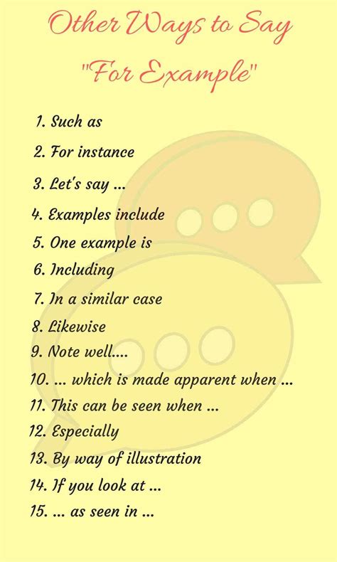30 Ways To Say For Example In English Eslbuzz Learning English