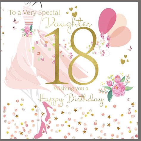 Excellent 18th Birthday Cards For Daughter Simple Happy Birthday