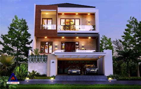 Desain Rumah Tropis Modern Mewah Di Jakarta Indonesia 6 | Asia Arsitek