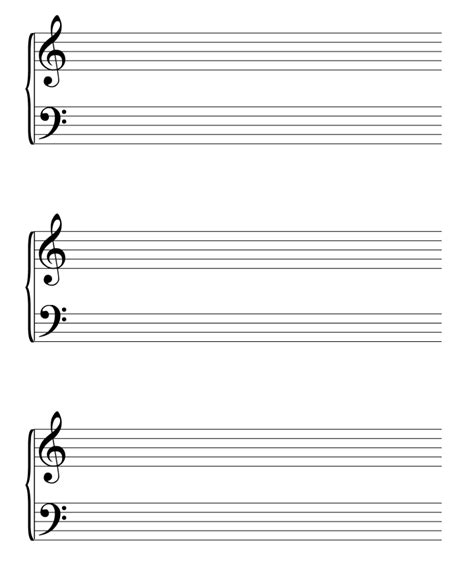 You can write music for piano, duets, etc. music staff paper pdf - Google Search | Sheet music, Blank sheet music, Staff music