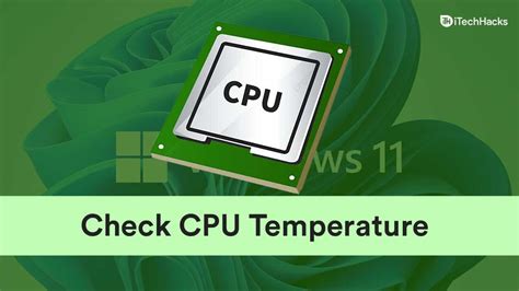 How To Check Cpu Temperature In Windows 11 Pc Guide Images