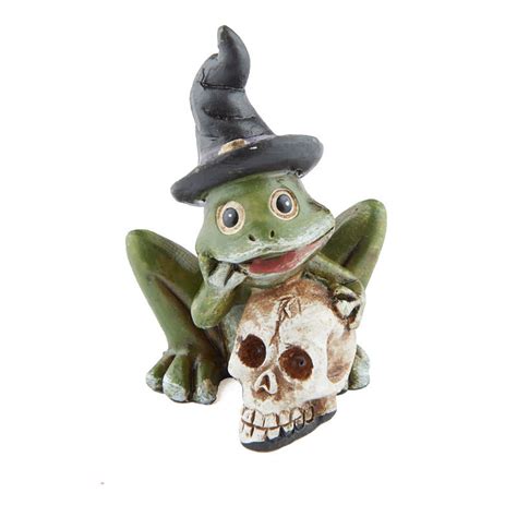 Miniature Halloween Frog With Skull New Items Factory Direct Craft