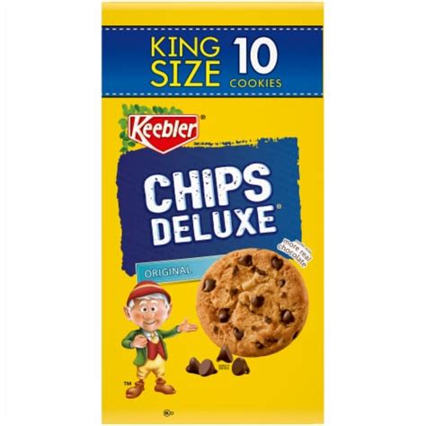 Keebler Chips Deluxe Original King Size Chocolate Chip Cookies 10 Ct