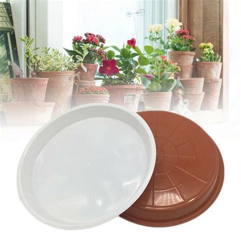 Large Small Round Strong Plastic Plant Pot Saucer Base Drip Tray