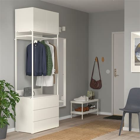 Ours come in styles that match our wardrobes and in different sizes so you can use them around your home, for instance a tall chest of drawers in a narrow hall. PLATSA Wardrobe with 2 doors+3 drawers - white, Fonnes ...
