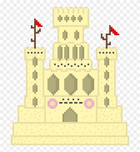 Pixel Art Sand Castle Hd Png Download 800x9506346633 Pngfind