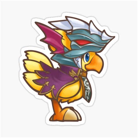 Chocobo Dragoon Lancer Sticker By Neofo Redbubble