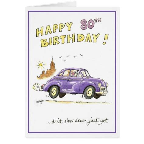 Happy 80th Birthday Cards Zazzle