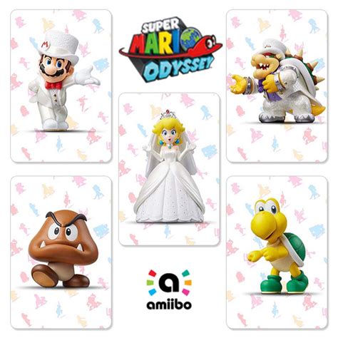 5pcs Super Mario Odyssey Amiibo Nfc Tag Cards For Ns Nintendo Switch