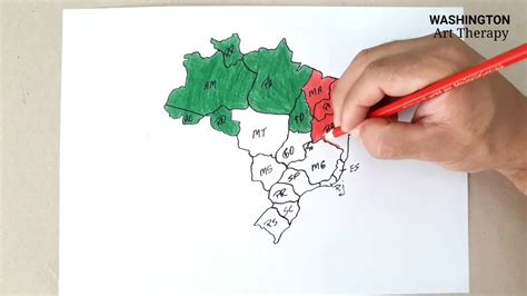 Desenhando O Mapa Do Brasil YouTube