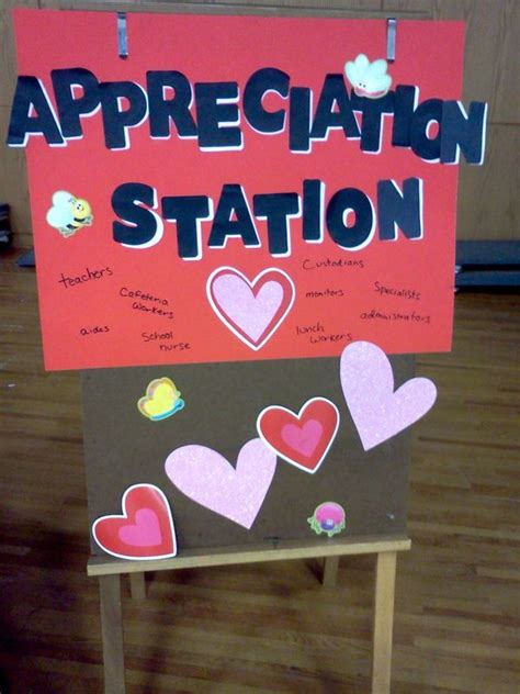 Appreciation Station - clever idea #Gratitude | Staff appreciation
