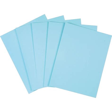 Staples Pastel Colored Copy Paper 8 12 X 11 Blue 500ream 14786