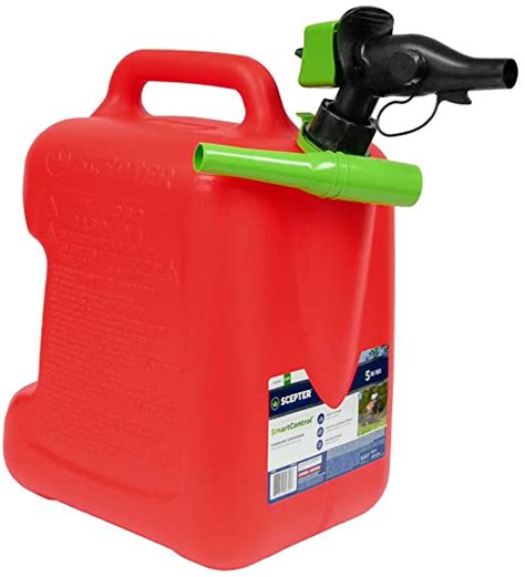 Scepter Fscg552 5 Gallon Smartcontrol Rear Handle Gas Can With Funnel