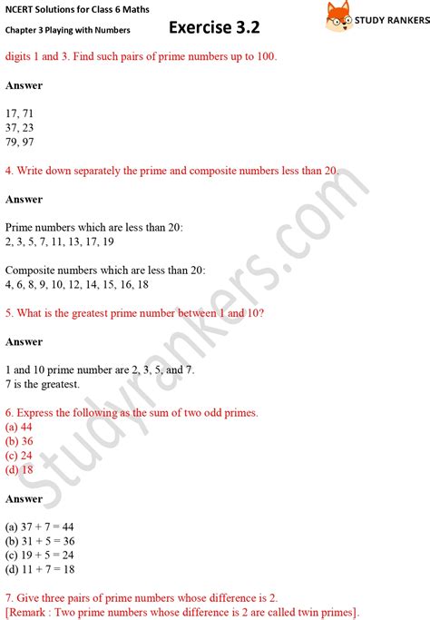 Ncert Solutions For Class 6 Maths Chapter 3 Playing With Numbers