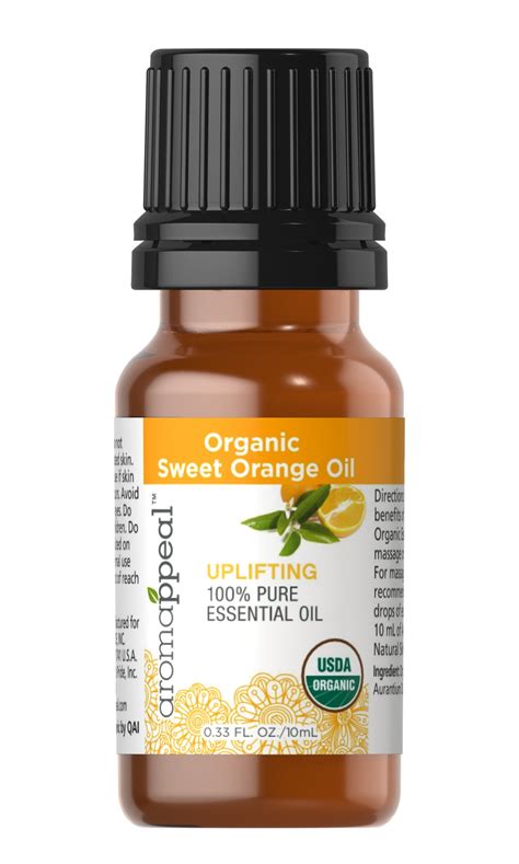 Organic Sweet Orange 100 Pure Essential Oil 10 Oil 52219 Puritan