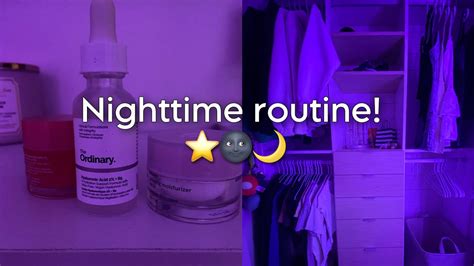 Nighttime Routine🌚⭐️🌙 Youtube