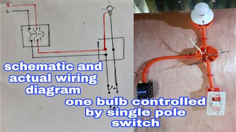 Paano Mag Installwiring Ng One Bulb Controlled By Single Pole Switch