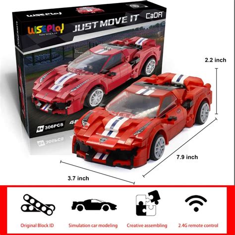 Build Your Own Rc Car Kit 306 Pieces Stem Building Blocks Toys For