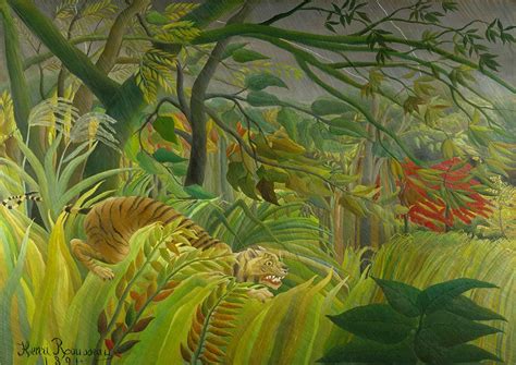 Rousseau Henri Surprise Fine Art Print/Poster Sizes A4/A3 ...