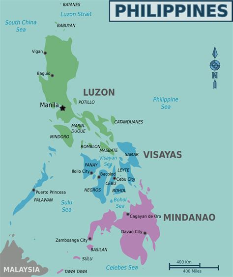 Philippines Regions Map Mapsofnet