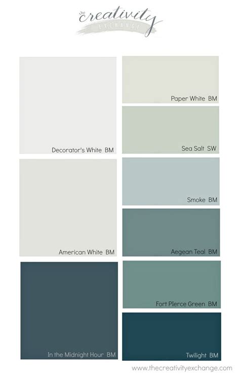 It makes a huge difference to look at paint colors that have been printed out on paper, versus your computer monitor. Moody Monday: Transitional Coastal Design | Coastal paint ...
