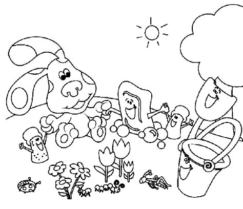 Printable Blues Clues Coloring Page Clip Art Library