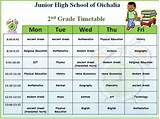 Japanese High School Schedule Pictures
