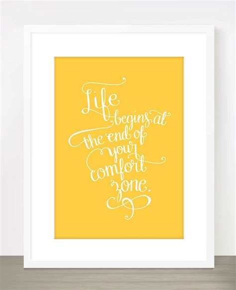 Yellow Inspirational Printable Hand Lettered Wall Art Hand Lettered