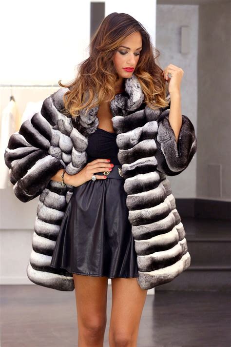 Black Velvet Chinchilla Fur Coat Chinchilla Fur Coat Camouflage Outfits Coats For Women